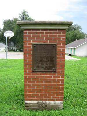 Masonic College Building Pillar, Lexington Missouri