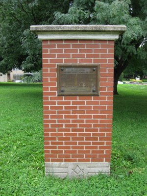 Masonic College Building Pillar, Lexington Missouri