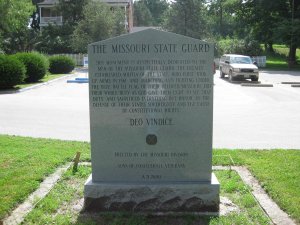 Missouri State Guard Battle of Lexington Monument West Side