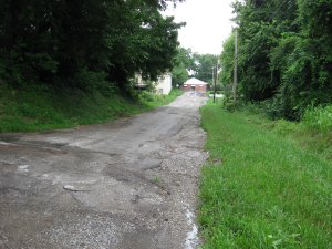 Site of Parson's Division Looking East Down Clinton Street