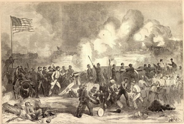 The Battle of Lexington as depicted in Harpers Weekly