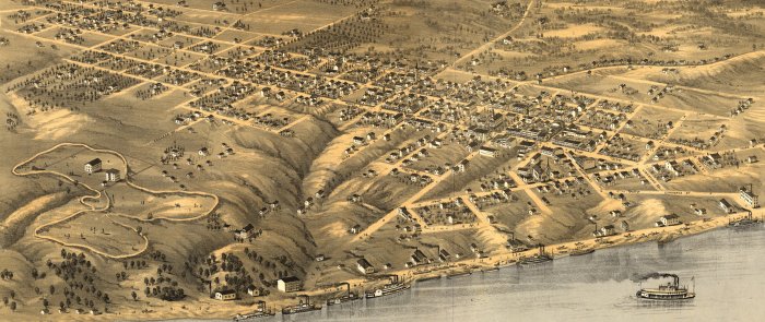 Aerial View of Lexington, Missouri