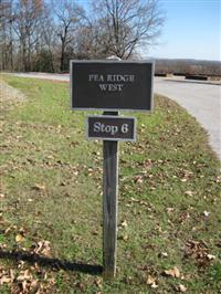 Pea Ridge National Military Park Tour Stop 6 Sign