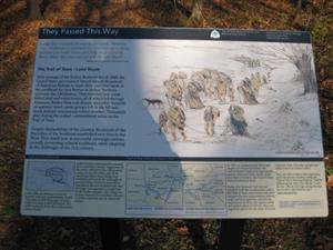 Trail of Tears Interpretive Sign