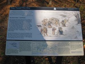 Trail of Tears Interpretive Sign