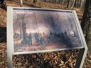 Artillery Duel Interpretive Sign