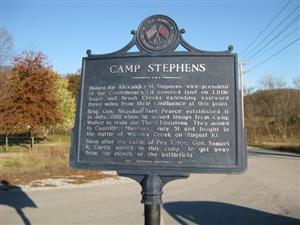 Camp Stephens Historical Marker