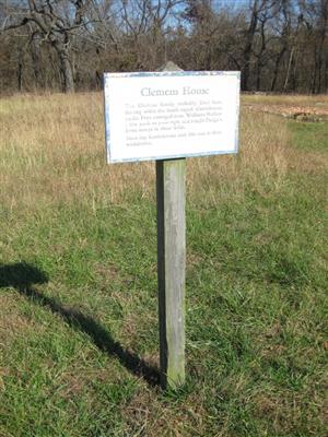 Clemens House Interpretive Sign