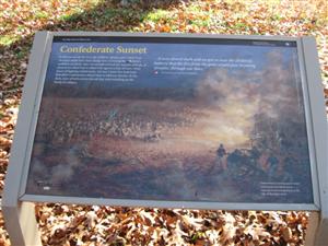 Confederate Sunset Interpretive Sign