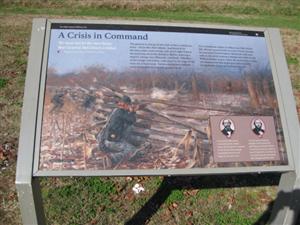 "A Crisis in Command" Interpretive Sign