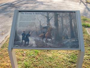 "The Enemy is Behind Us!" Interpretive Sign