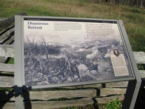 Disastrous Retreat Interpretive Sign