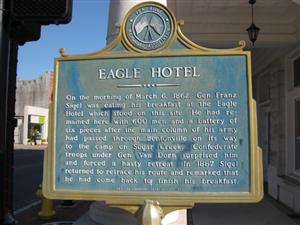 Bentonville - Eagle Hotel Historical Marker
