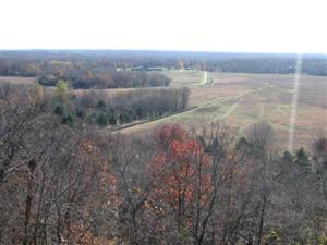 Looking Toward Visitor Center From East Overlook