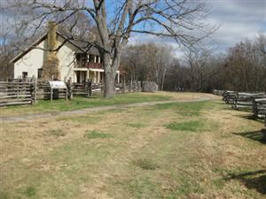 Elkhorn Tavern Looking North Along Wire Road