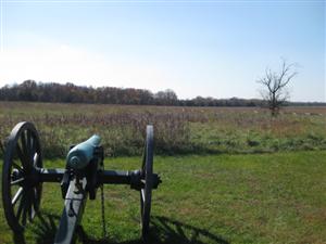 Looking Southwest from Good's Texas Battery at Foster's Farm