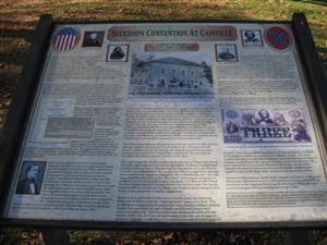 Secession Convention at Cassville Historical Marker