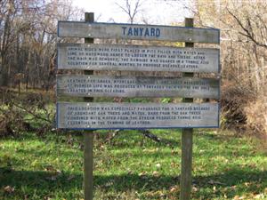 The Tanyard Interpretive Sign