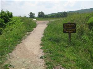 Modern entrance to Fort Davidson