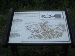 Interpretive Sign: The Moat Interpretive Sign: The Moat