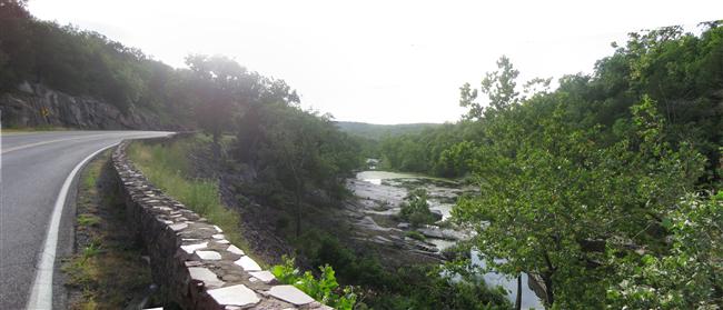 View Looking East Where Stout's Creek Goes Through the Shut-Ins Gap