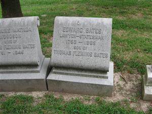 The Edward Bates Grave at Bellefontaine Cemetery The Edward Bates Grave at Bellefontaine Cemetery