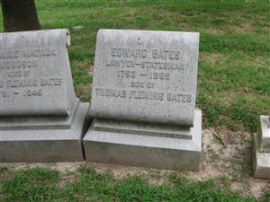 The Edward Bates Grave at Bellefontaine Cemetery