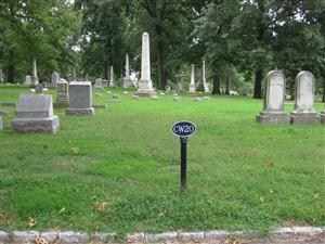 The James Peckham Grave at Bellefontaine Cemetery