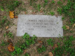 The James Peckham Grave at Bellefontaine Cemetery