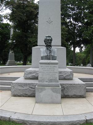 Close up of William Clark bust at Bellefontaine Cemetery Close up of William Clark bust at Bellefontaine Cemetery