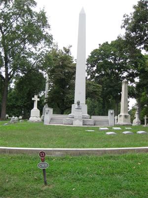 William Clark Obelisk Memorial at Bellefontaine Cemetery