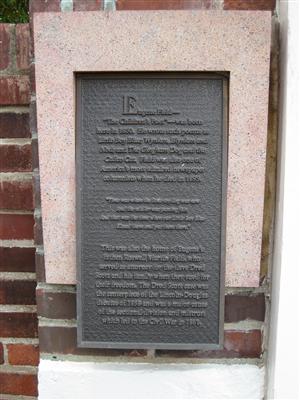 The large historical marker located at The Eugene Field House at 634 South Broadway in St. Louis, Missouri