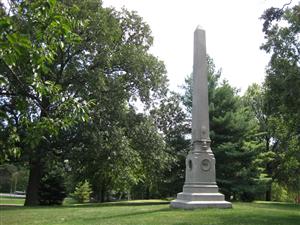 The Friedrich Hecker Monument in Benton Park in St. Louis, Missouri
