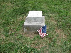 Thought to be the unmarked grave of Captain Constantin Blandowki, first Union officer killed in action during the American Civil War Thought to be the unmarked grave of Captain Constantin Blandowki, first Union officer killed in action during the American Civil War