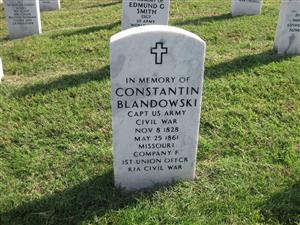 Constantin Blandowski Memorial at Jefferson Barracks National Cemetery