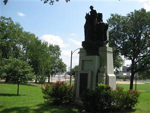 The Nathaniel Lyon Statue in Lyon Park in St. Louis, Missouri