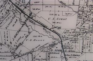 Map showing Grant's Farm property location circa 1866 Map showing Grant's Farm property location circa 1866