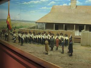 Photo of one of the dioramas on display at the Old Courthouse in St. Louis, Missouri