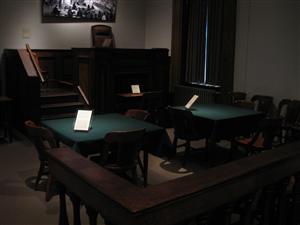 Photo of the Dred Scott trial's courtroom on display at the Old Courthouse in St. Louis, Missouri