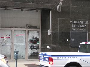 The former location of the St. Louis Mercantile Library at 510 Locust Street