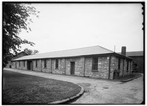 Building used for the manufacture of powder and ammunition located at the St. Louis Arsenal - photgraph taken in 1936