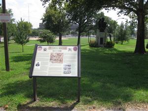 St. Louis Arsenal Interpretive Sign located in Lyon Park in St. Louis, Missouri