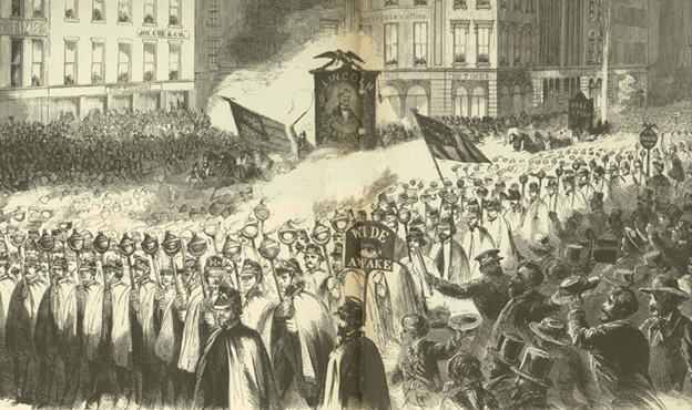 1860 Wide Awake Rally for Abraham Lincoln 1860 Wide Awake Rally for Abraham Lincoln