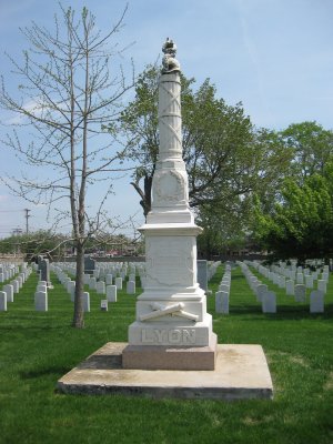 Nathaniel Lyon Monument at the Springfield National Cemetery