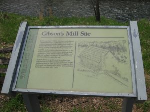 Gibson Mill Interpretive Sign