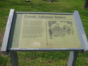 Pulaski Arkansas Battery Interpretive Sign