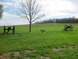 Backof's Battery at site of Sigel's defeat (howitzer right)