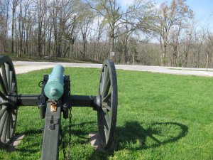 View from Backof's Battery facing direction of McCulloch's attack