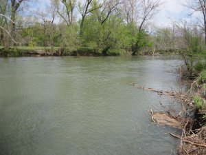 Representative view of James River that Sigel had to cross on his retreat