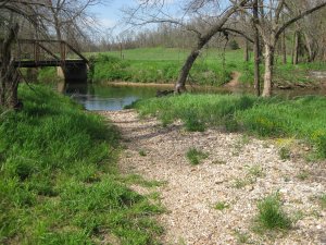 View of the old main ford over Wilson's Creek